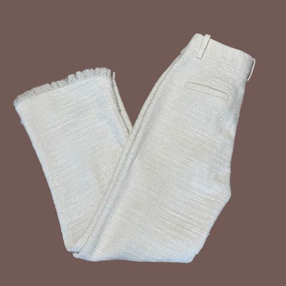 BY MALENE BIRGER Ivory Nadihas Bouclé Crop Trousers Size 6 / 27" NWT - Picture 13 of 16